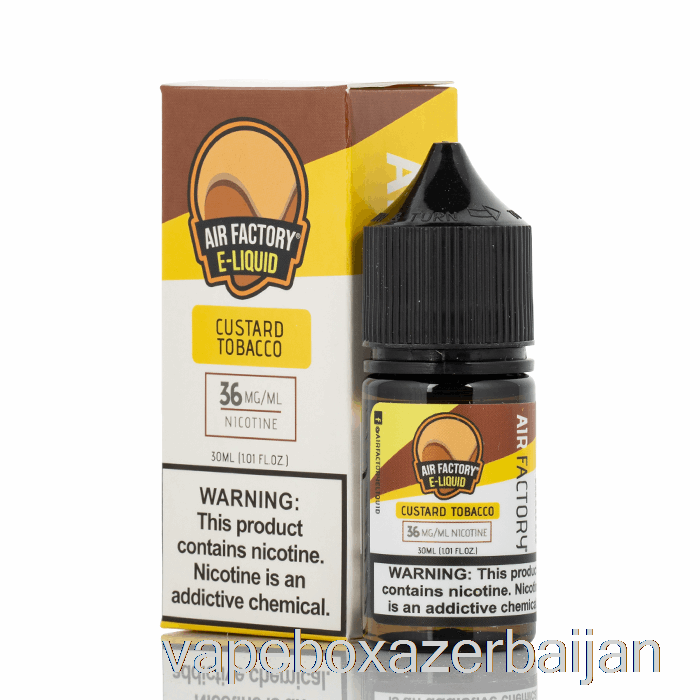 Vape Smoke Custard Tobacco - Air Factory SALTS - 30mL 18mg